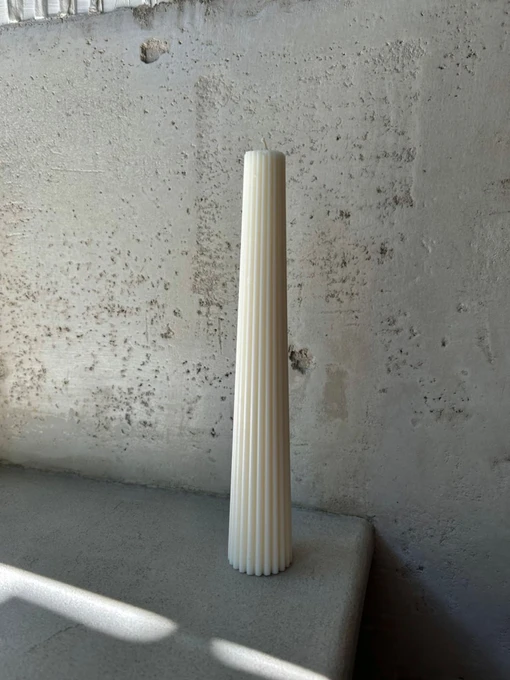 Свічка фігурна "Конус" з натурального оливкового воску Candle Design модель 110.1018 Фото