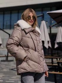 Куртки и дубленки MilaNova модель Куртка К-350 капучино Фото
