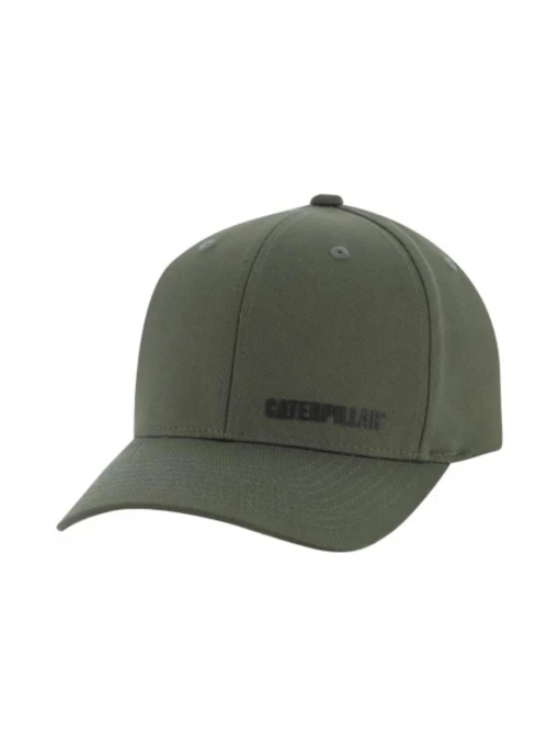 Caterpillar Кепка колір оливковий