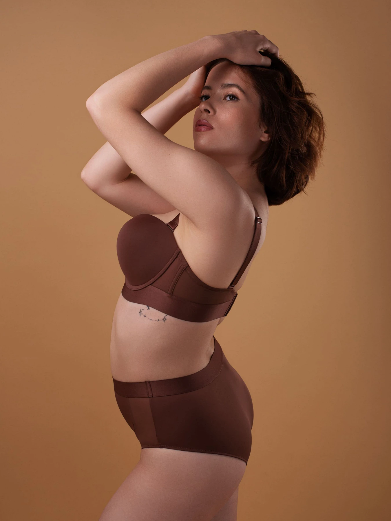 Нижня білизна Brabrabra модель SLZ22101021_Brown Фото