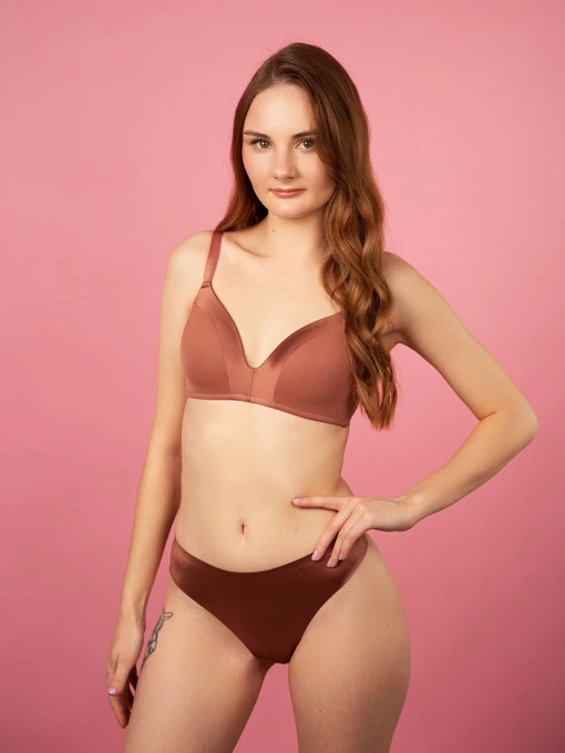 Нижнее белье Brabrabra модель SLZ24201215_Terracotta Фото