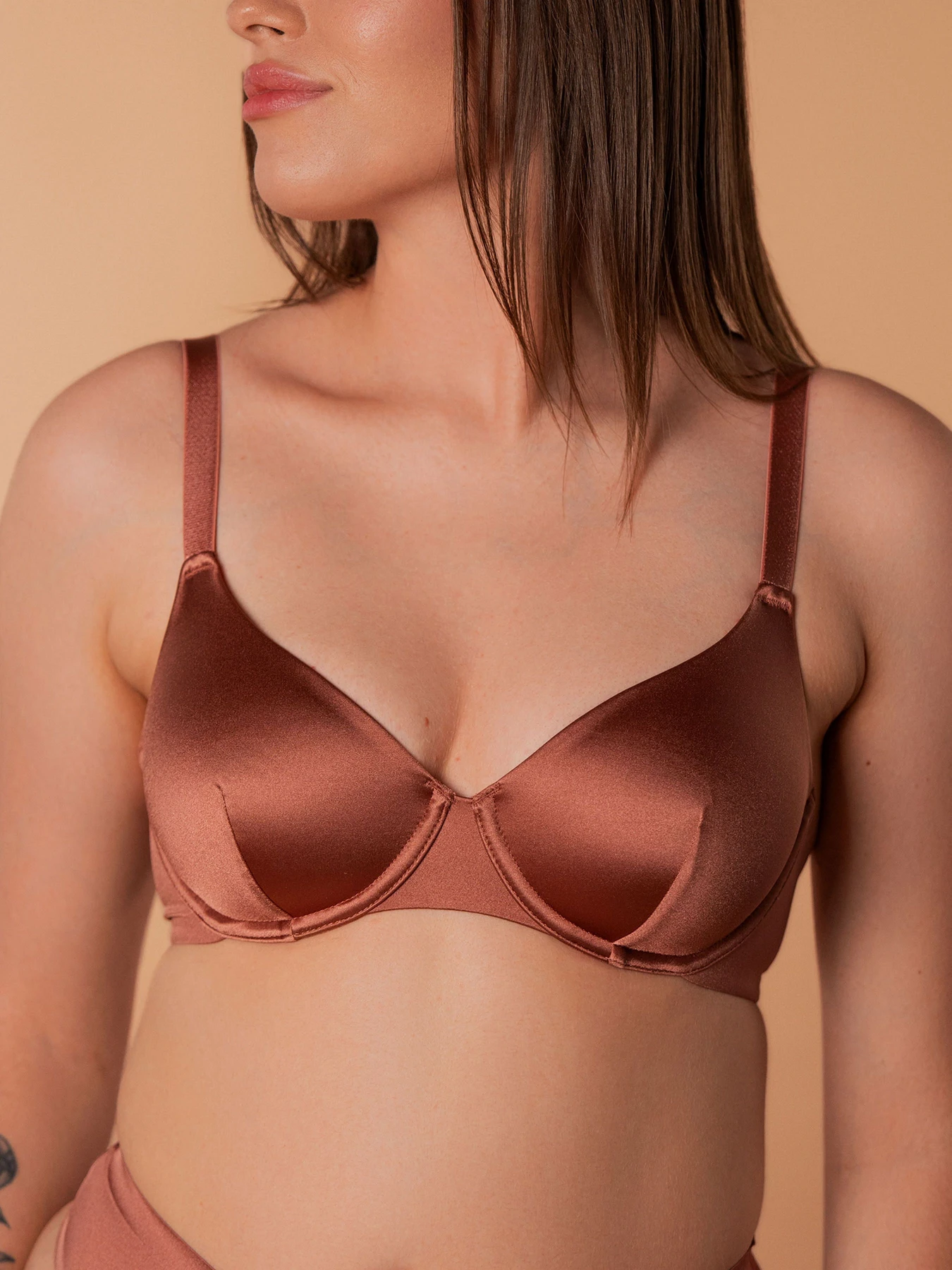 Нижня білизна Brabrabra модель SLZ24201522_Terracotta Нижня білизна Brabrabra модель SLZ24201522_Terracotta Фото