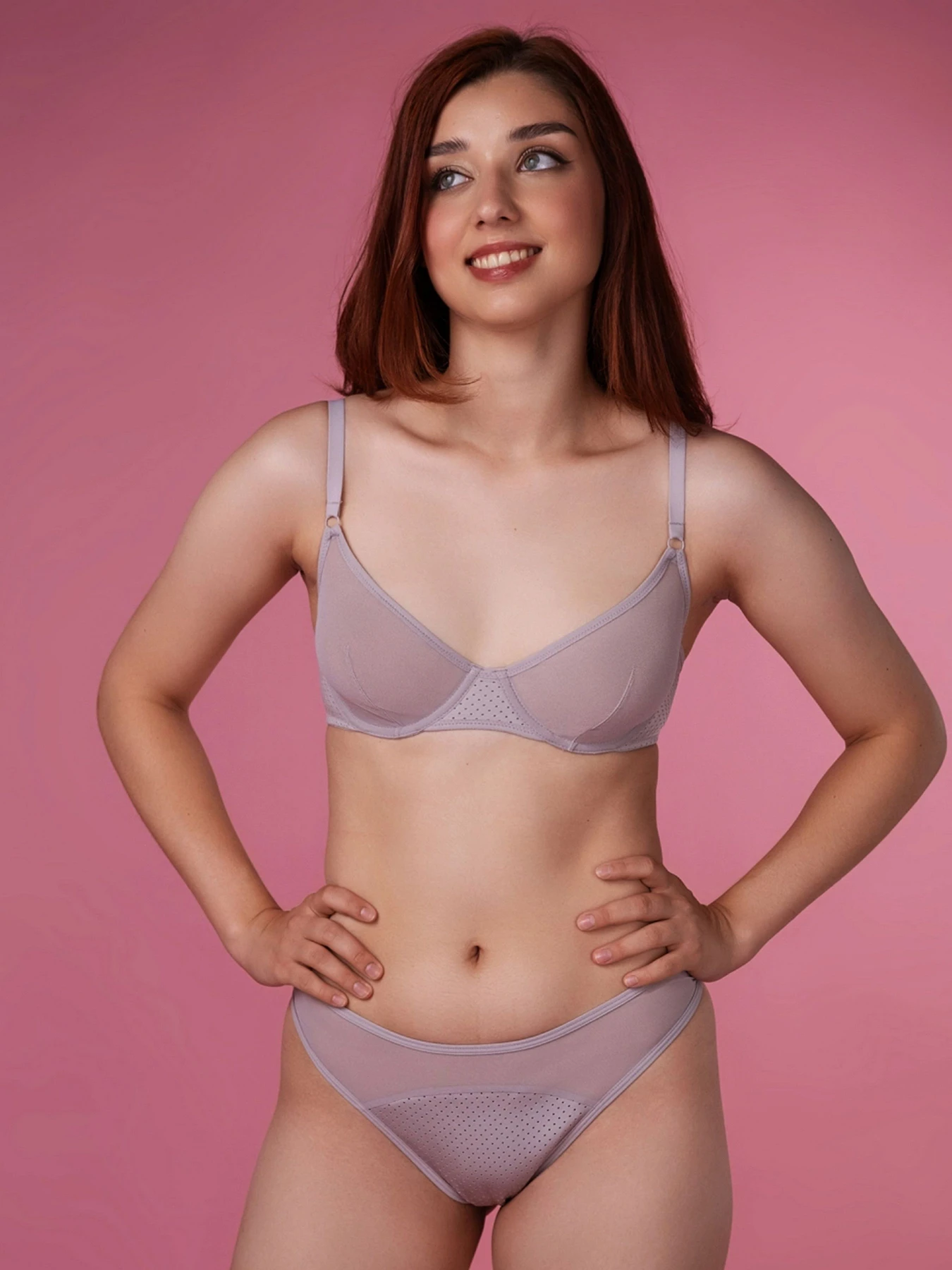 Нижня білизна Brabrabra модель SLZ24701074_Gray-Lilac Фото