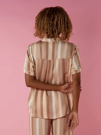 Одяг для дому та сну Brabrabra модель HOM2212104_Striped-Print Фото