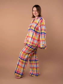 Одяг для дому та сну Brabrabra модель HOM2418004_Colorful-Check Фото