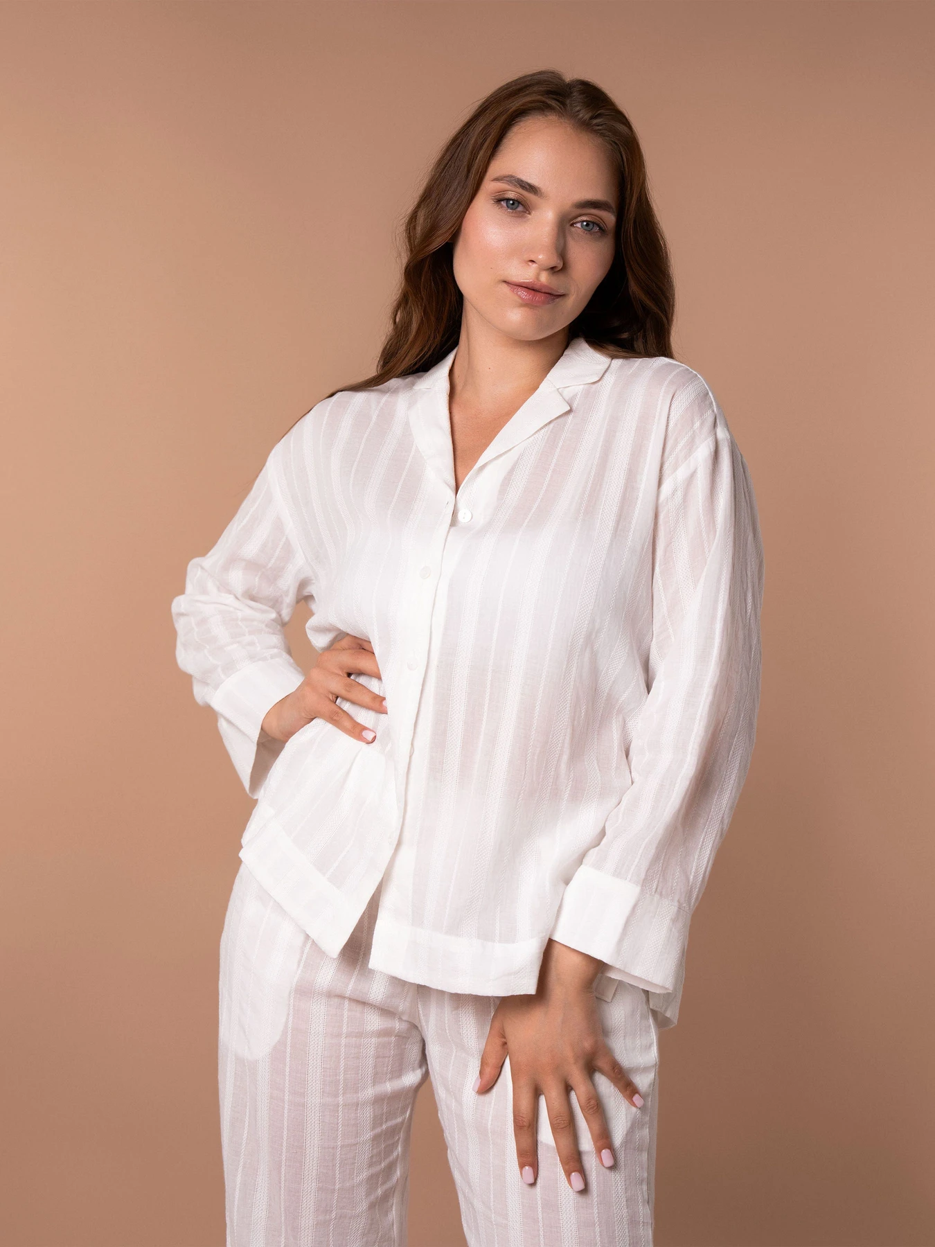 Одяг для дому та сну Brabrabra модель HOM2420004_White Фото