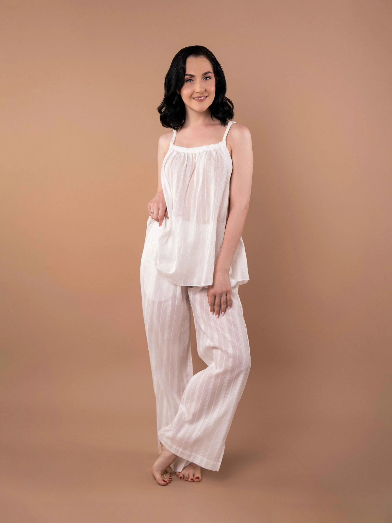 Одяг для дому та сну Brabrabra модель HOM2420006_White Фото