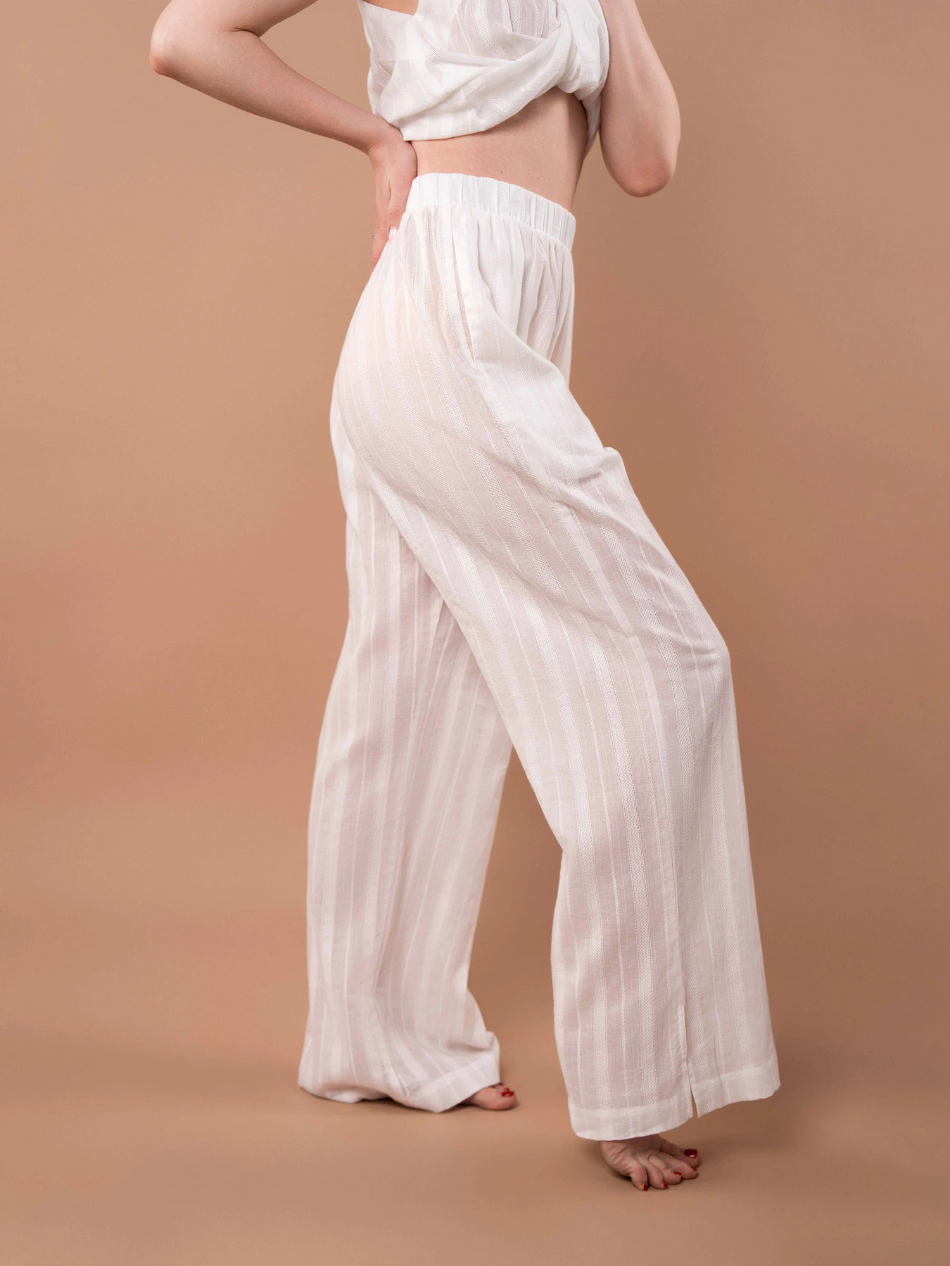 Одяг для дому та сну Brabrabra модель HOM2420010_White Фото