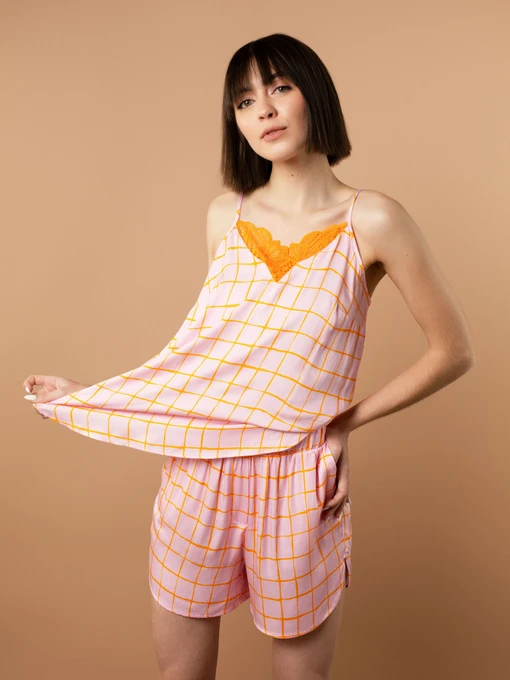 Одяг для дому та сну Brabrabra модель HOM2423005_Check-Print Фото