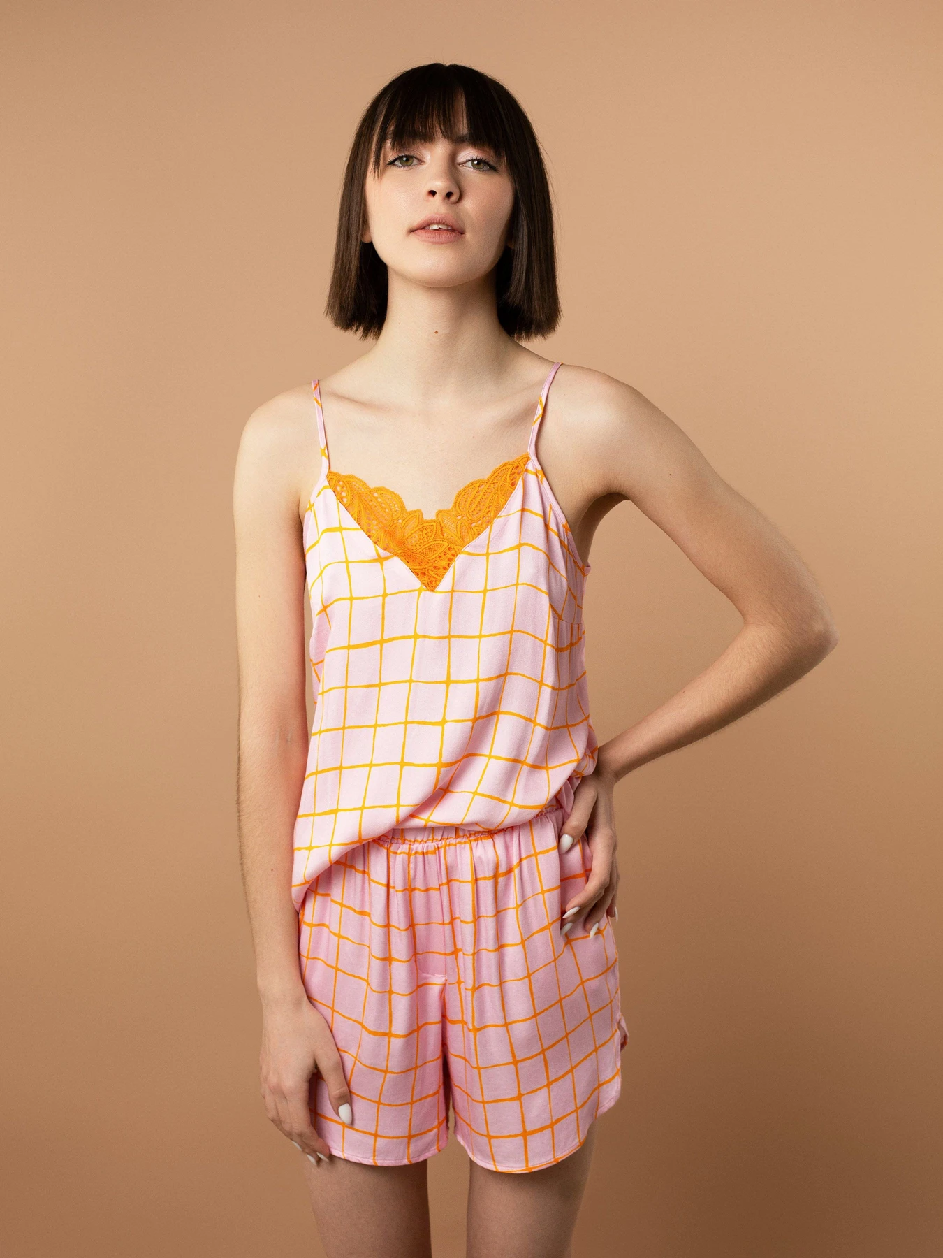 Одяг для дому та сну Brabrabra модель HOM2423013_Check-Print Фото
