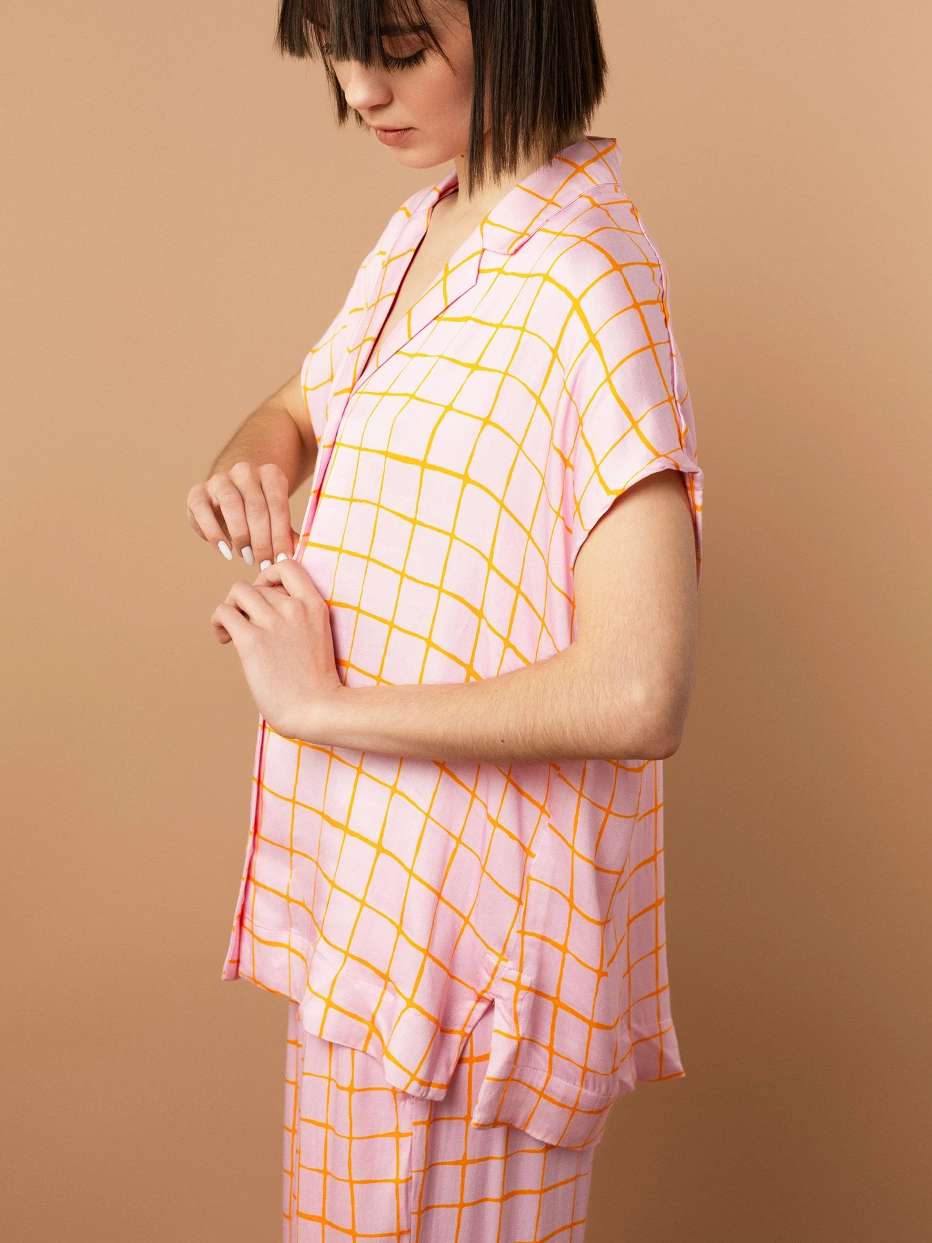 Одяг для дому та сну Brabrabra модель HOM2423104_Check-Print Фото