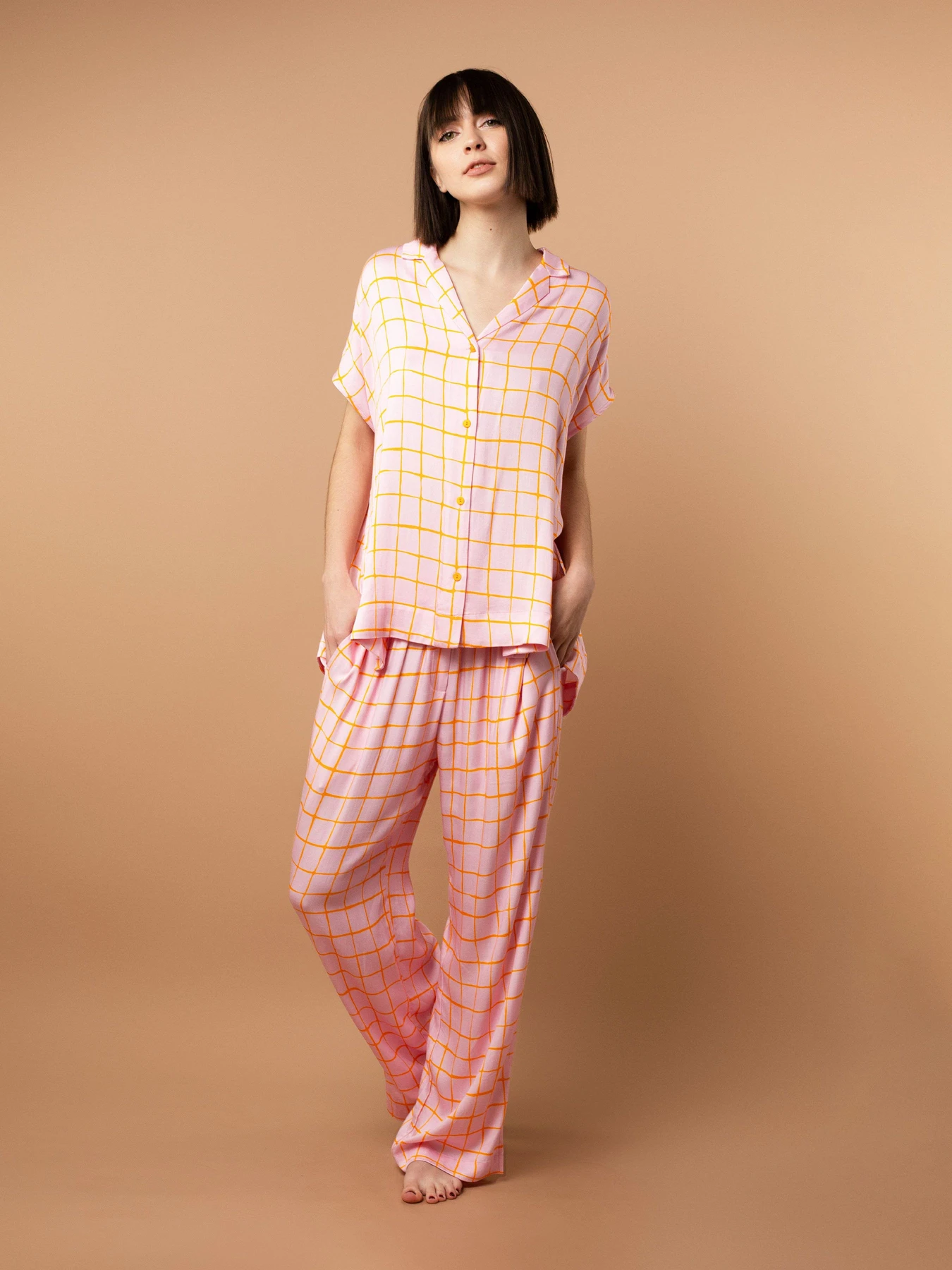 Одяг для дому та сну Brabrabra модель HOM2423104_Check-Print Фото