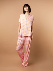 Одяг для дому та сну Brabrabra модель HOM2423104_Check-Print Фото