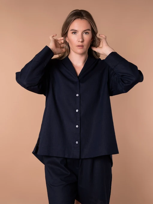 Одяг для дому та сну Brabrabra модель HOM2424004_Dark-Blue Фото