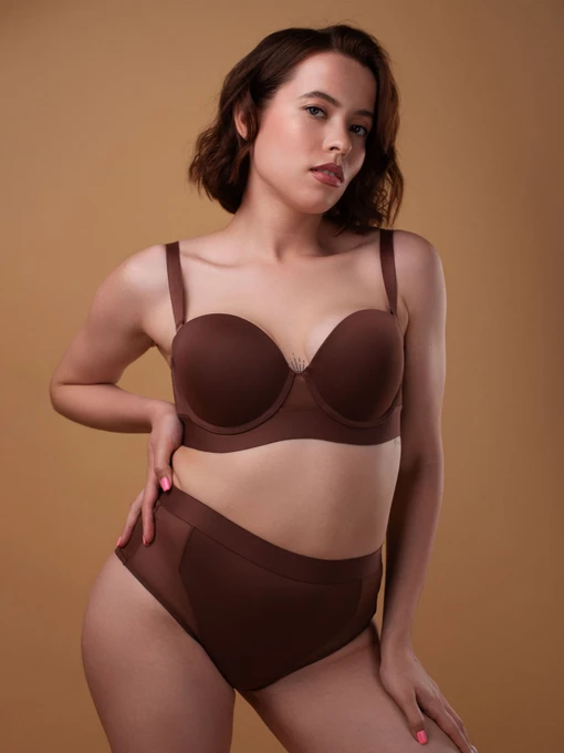 Нижнее белье Brabrabra модель SLZ22102101_Brown Фото