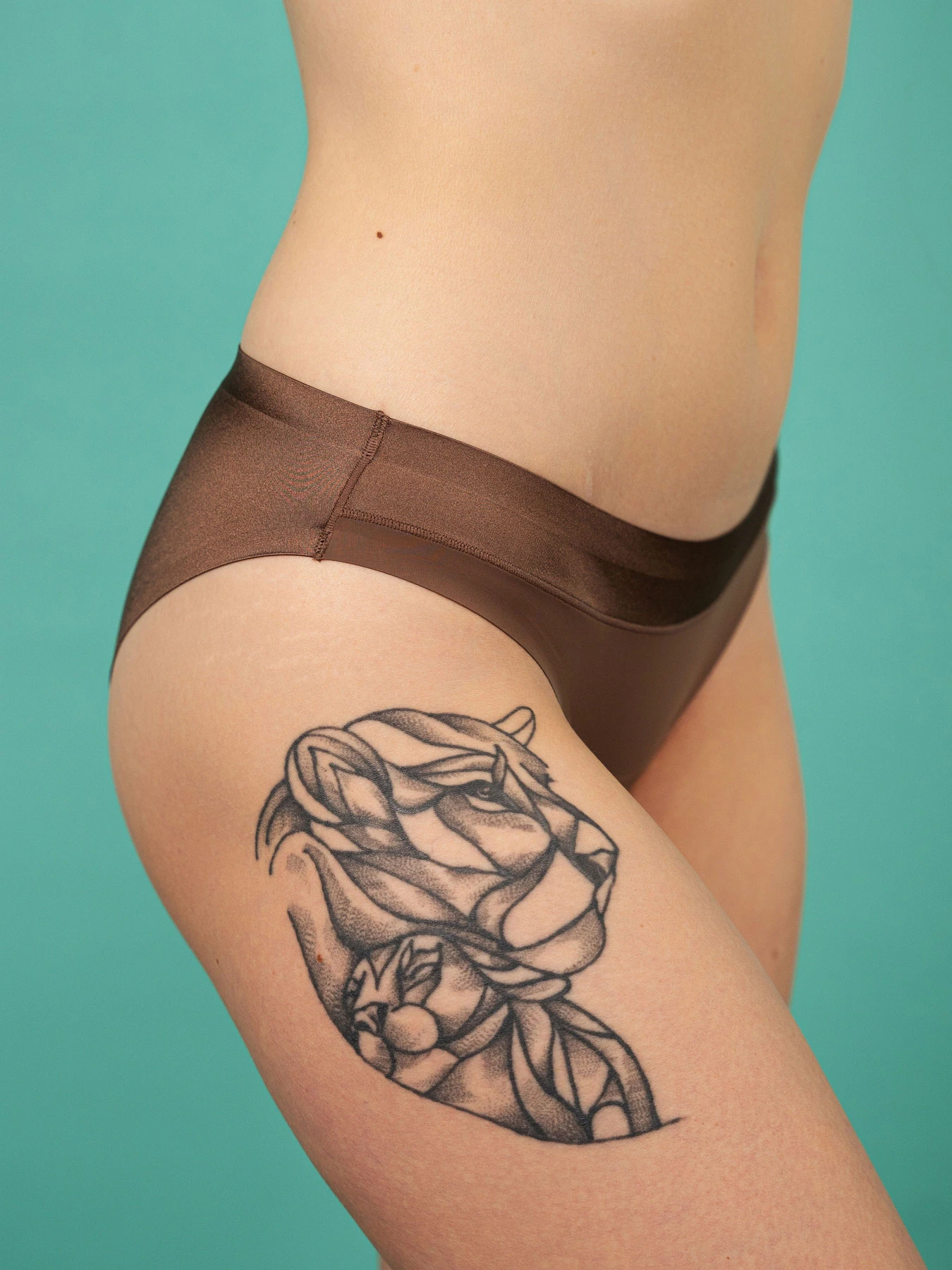 Нижнее белье Brabrabra модель SLZ24202201_Dark-Brown Нижнее белье Brabrabra модель SLZ24202201_Dark-Brown Фото