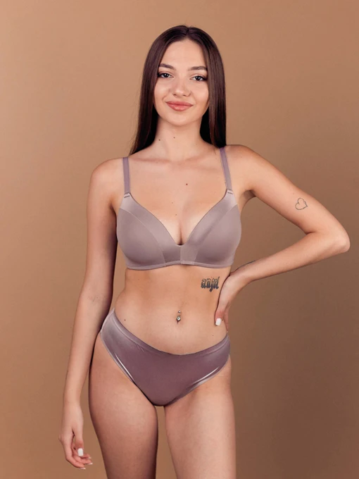 Нижнее белье Brabrabra модель SLZ24202303_Gray-Lilac Фото
