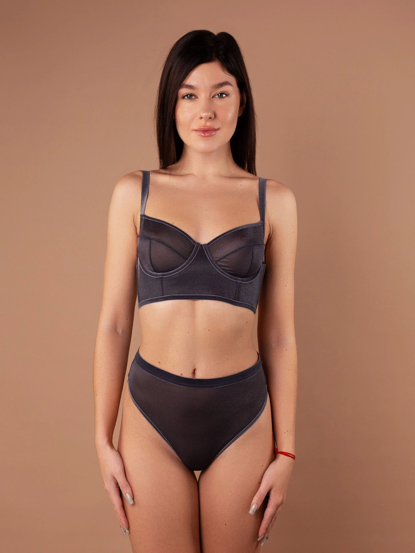 Нижня білизна Brabrabra модель SLZ25502102_Dark-Gray Фото