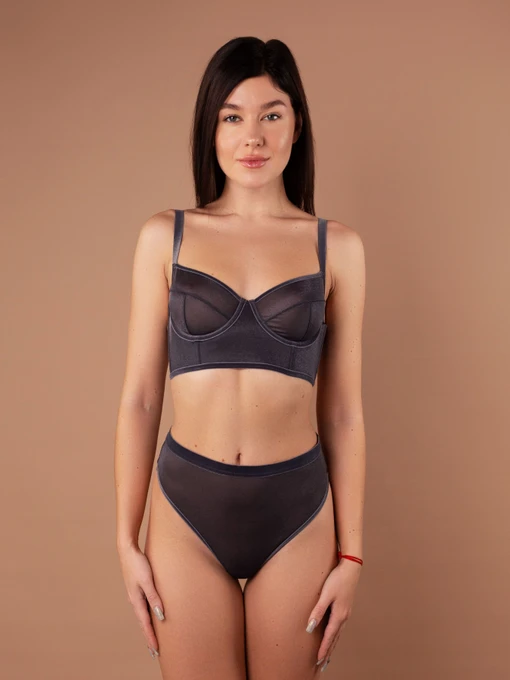 Нижня білизна Brabrabra модель SLZ25502102_Dark-Gray Фото