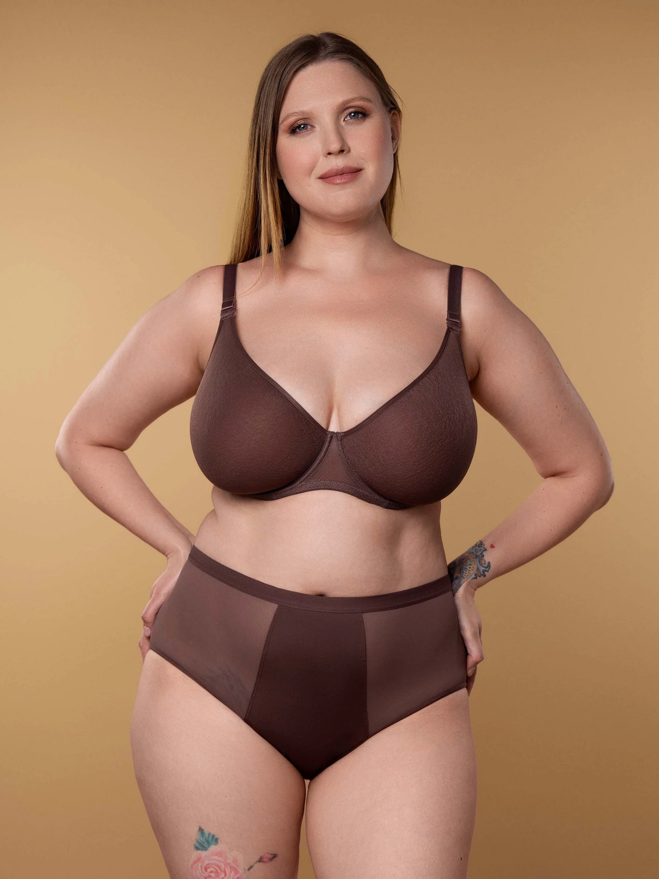 Нижнее белье Brabrabra модель SLZ25702201_Mocha Нижнее белье Brabrabra модель SLZ25702201_Mocha Фото