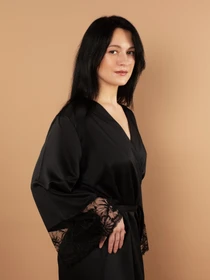 Одяг для дому та сну Brabrabra модель SLZ25805001_Black Фото