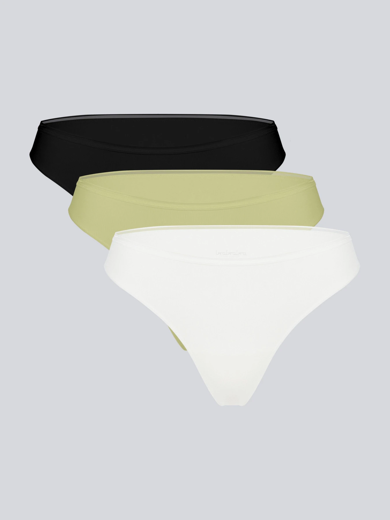 Нижнее белье Brabrabra модель SLZ26902002_white.khaki.black Нижнее белье Brabrabra модель SLZ26902002_white.khaki.black Фото