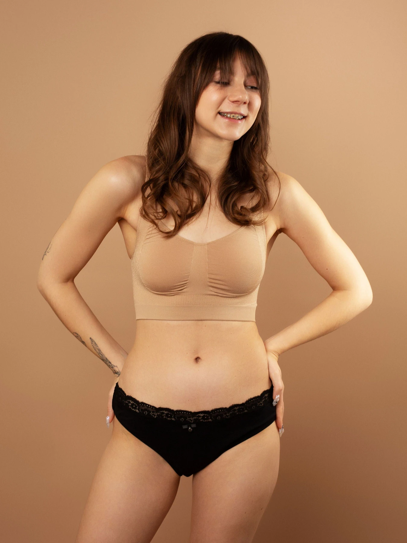 Нижня білизна Brabrabra модель SLZ26902011_beige.black.khaki Нижня білизна Brabrabra модель SLZ26902011_beige.black.khaki Фото