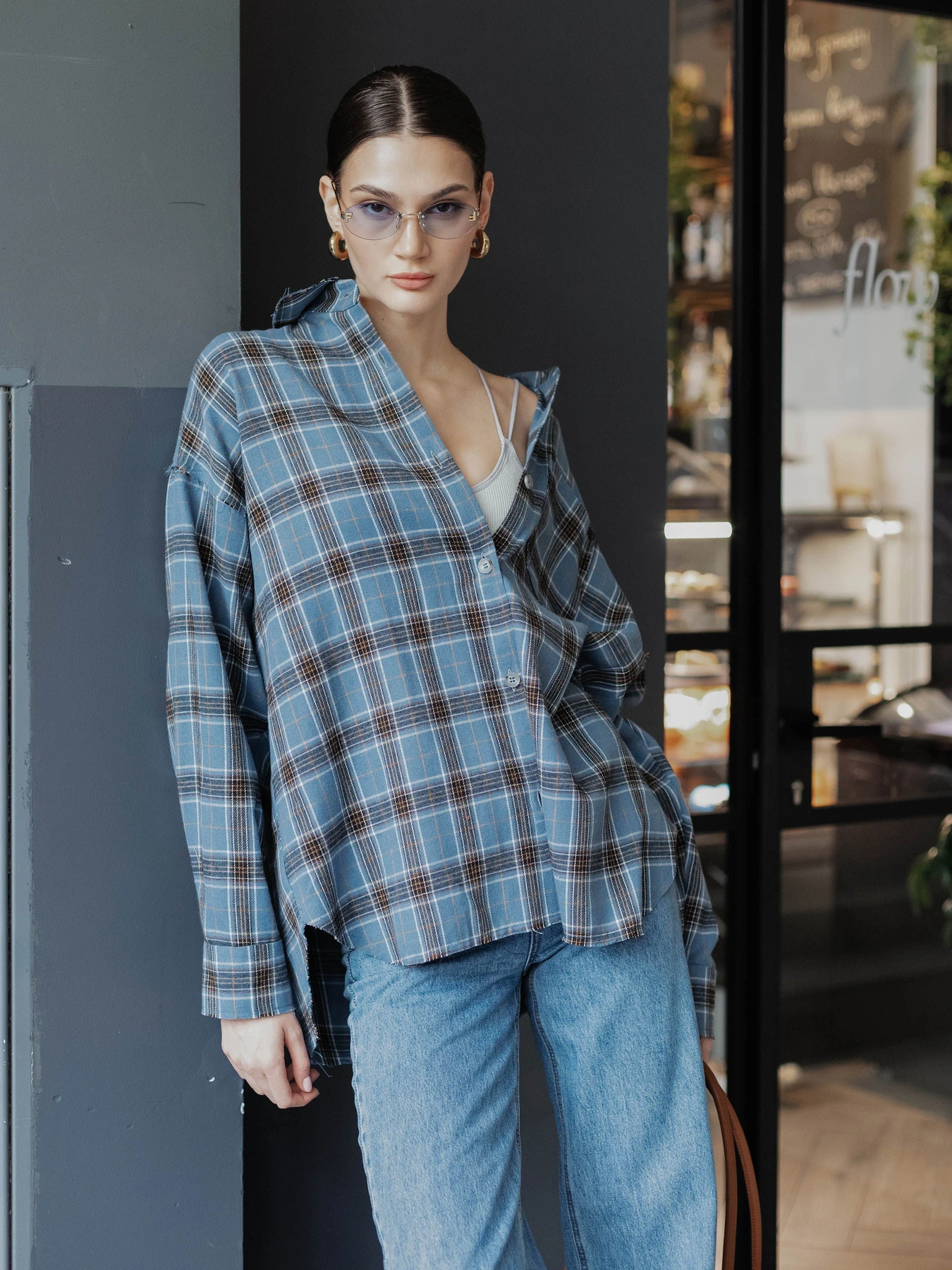 Рубашки Jadone Fashion модель Mili_blakitna Фото