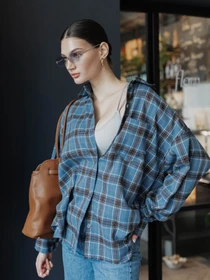 Рубашки Jadone Fashion модель Mili_blakitna Фото