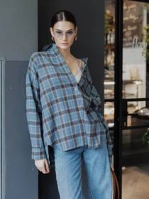 Рубашки Jadone Fashion модель Mili_blakitna Фото