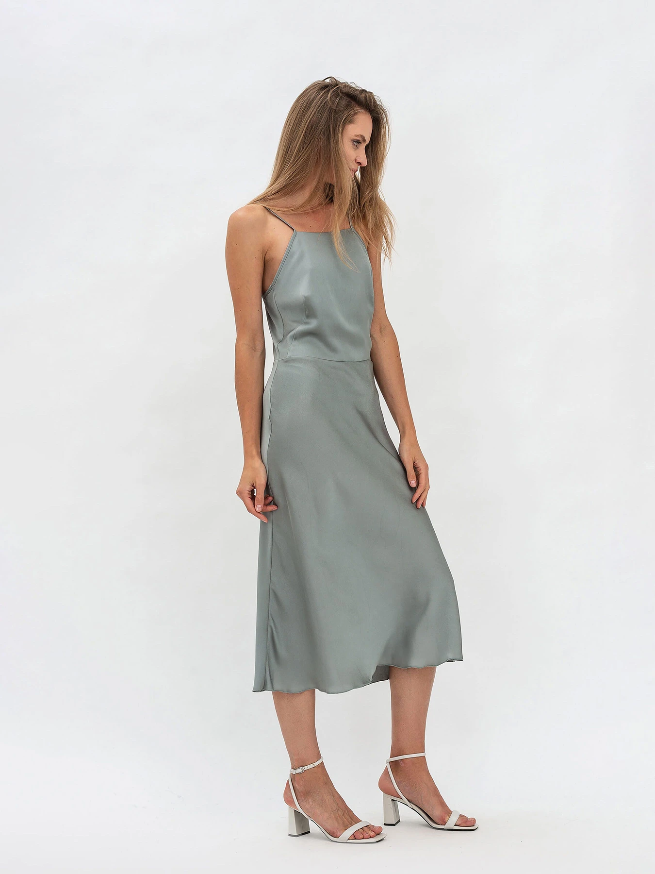 Платья Lesia модель GreenGrayan2WMNSDRSSLS Фото