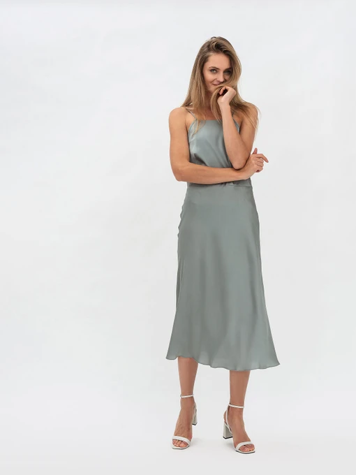 Платья Lesia модель GreenGrayan2WMNSDRSSLS Фото