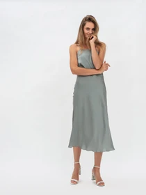 Платья Lesia модель GreenGrayan2WMNSDRSSLS Фото