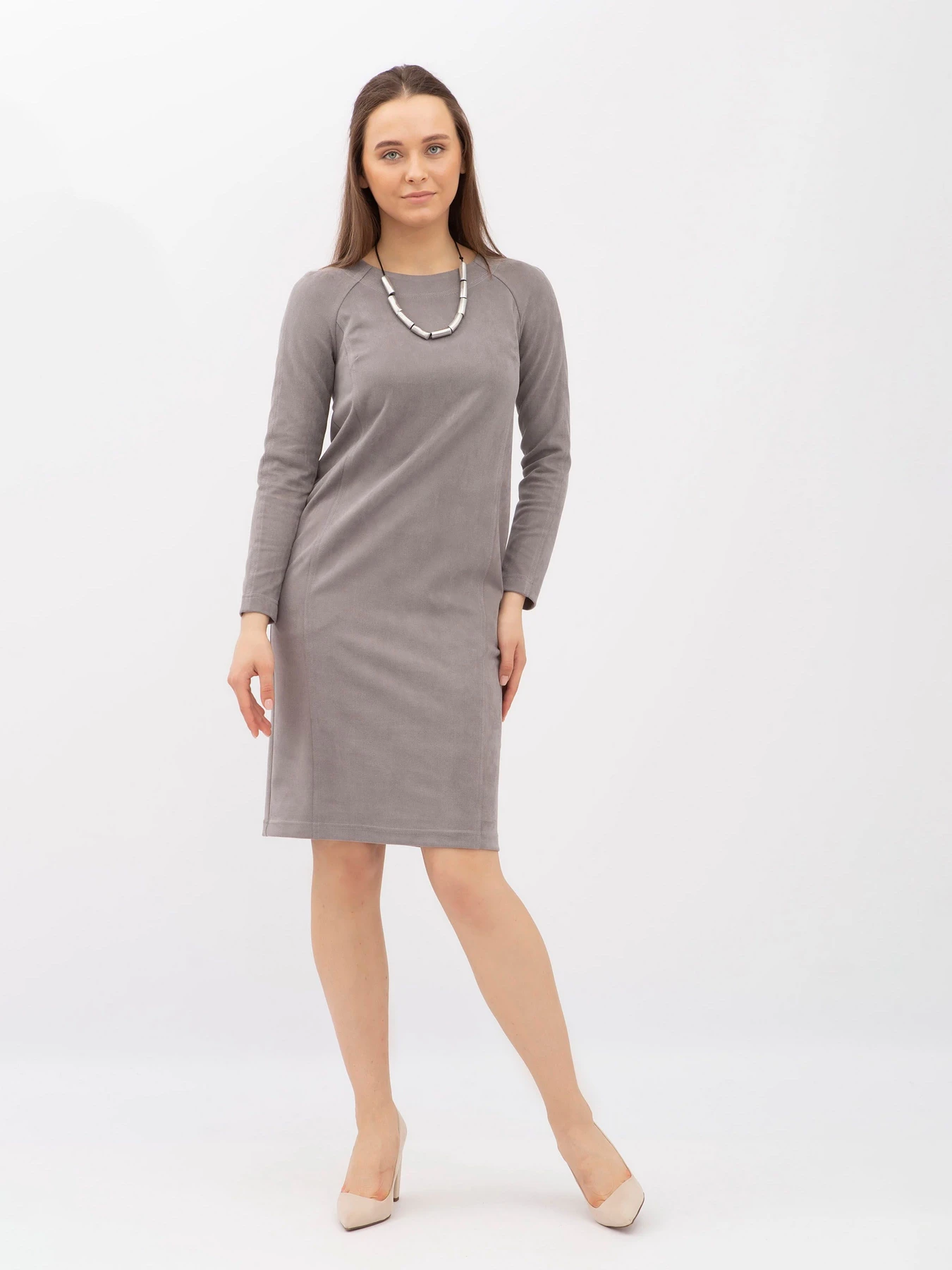 Платья Lesia модель Menta301GreyWMNSDRSSLS Фото