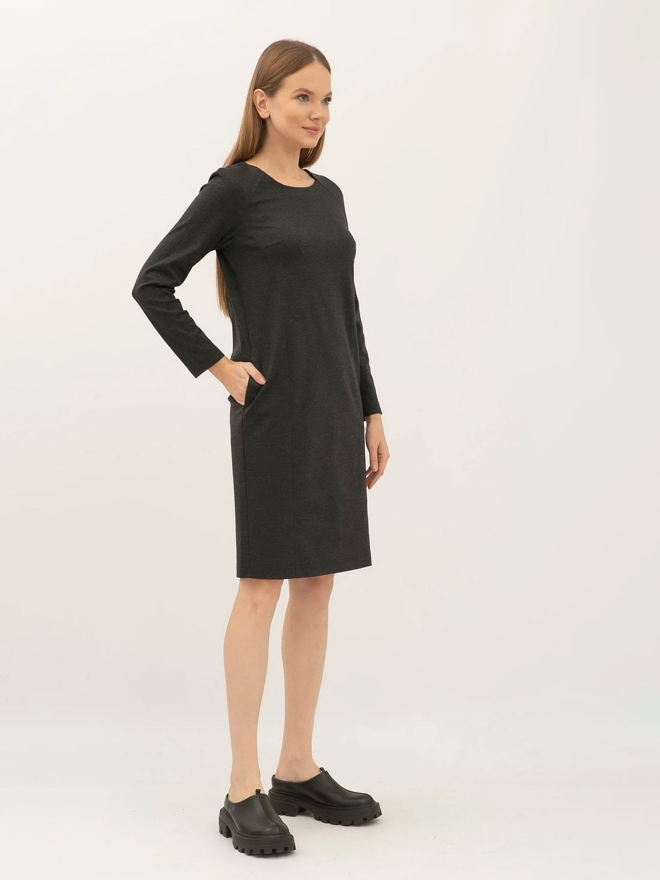Платья Lesia модель Menta302GreyWMNSDRSSLS Фото