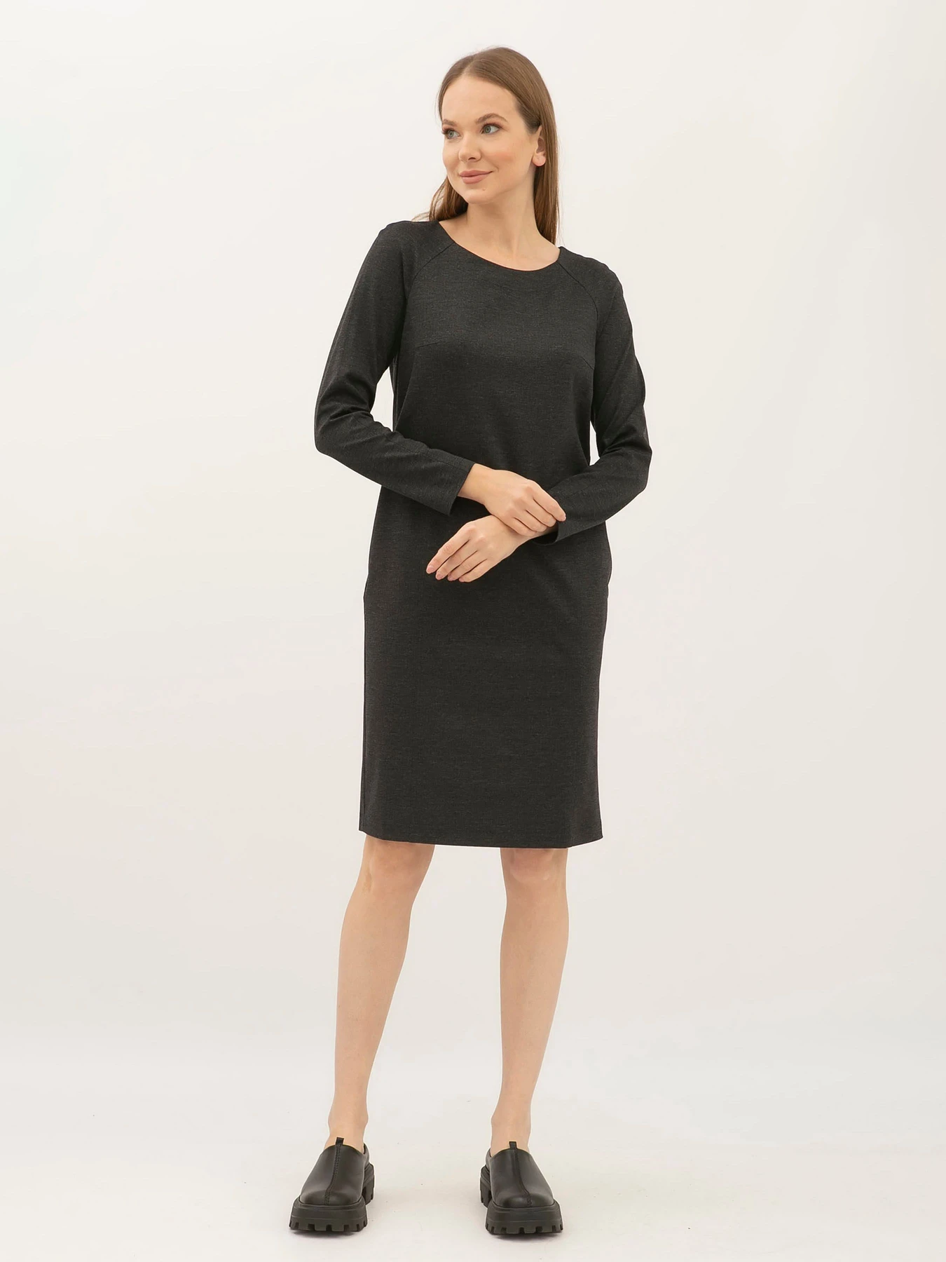 Платья Lesia модель Menta302GreyWMNSDRSSLS Фото