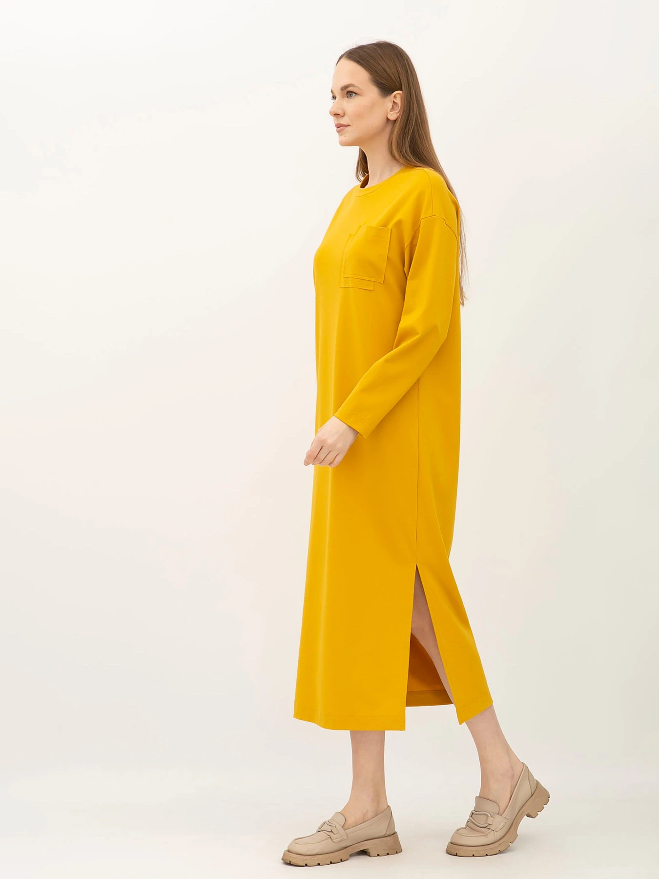 Платья Lesia модель Mioto1MustardWMNSDRSSLS Фото