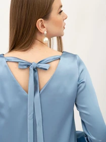 Платья Lesia модель Ameli01BlueWMNSDRSSLS Фото