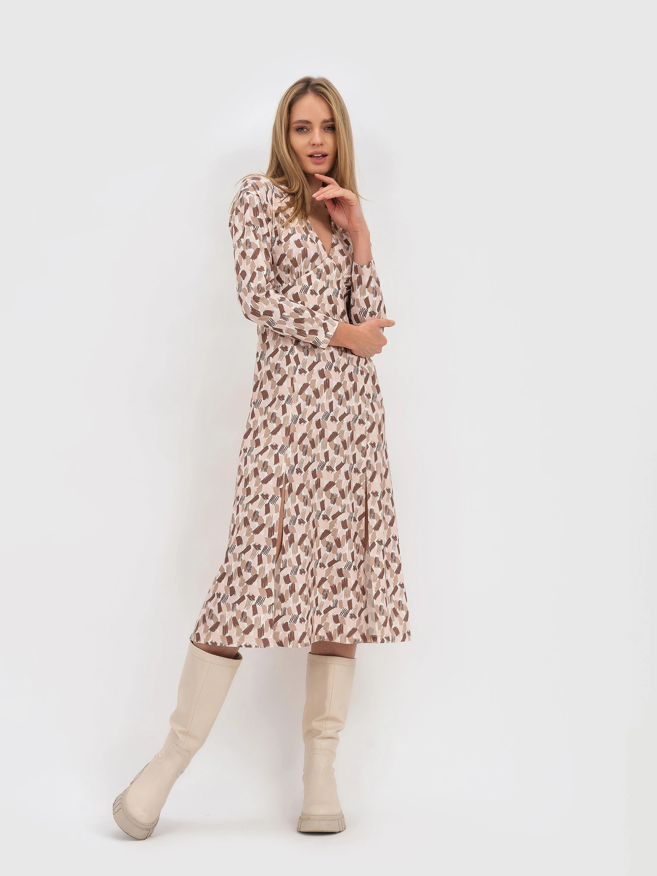Сукні Lesia модель NidgarBeigeWMNSDRSSLS Фото