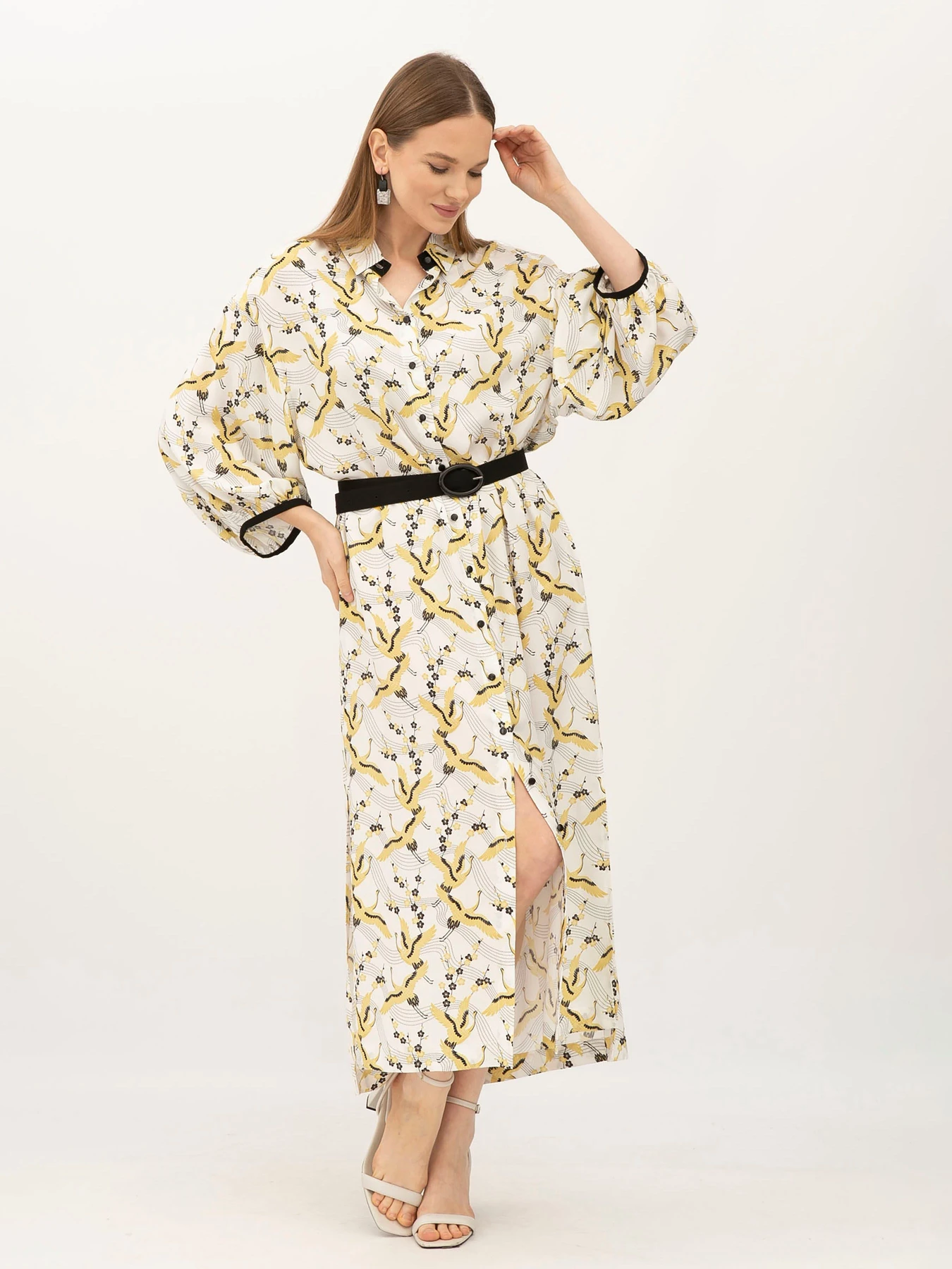 Платья Lesia модель KiruneMustardWMNSDRSSLS Фото