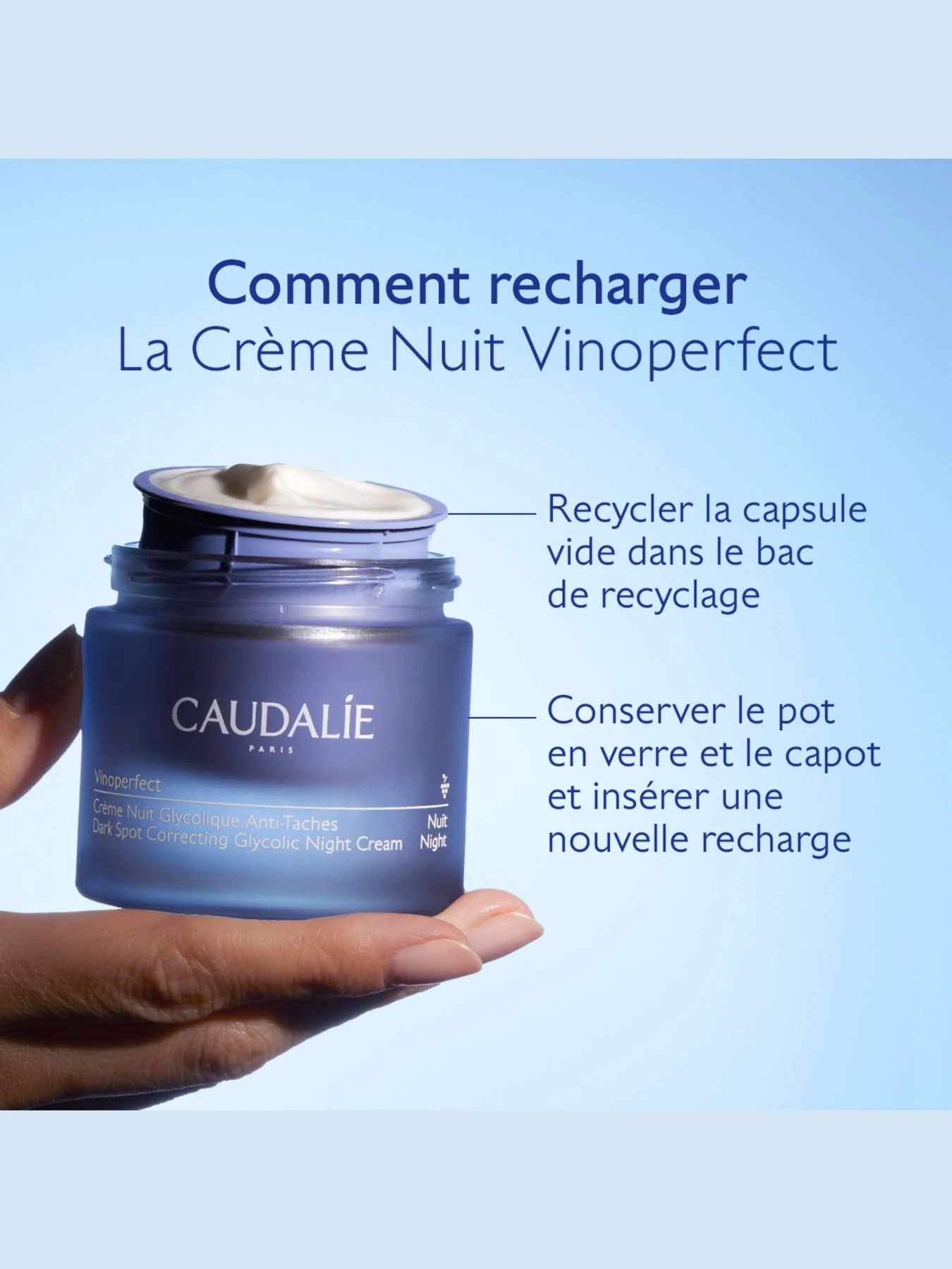 Vinoperfect Нічний крем для сяяння шкіри, змінний блок CAUDALIE модель 465 Vinoperfect Нічний крем для сяяння шкіри, змінний блок CAUDALIE модель 465 Фото