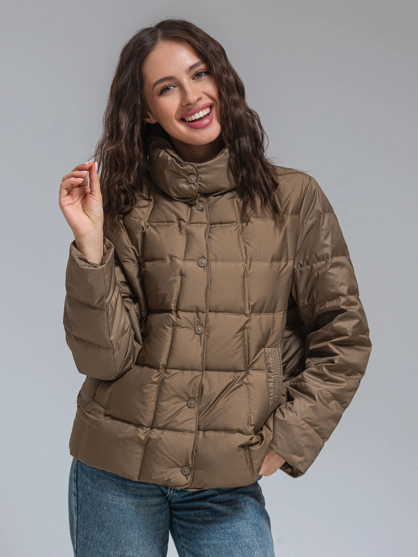 Куртки и дубленки VIVA WEAR модель 6537-brown Фото