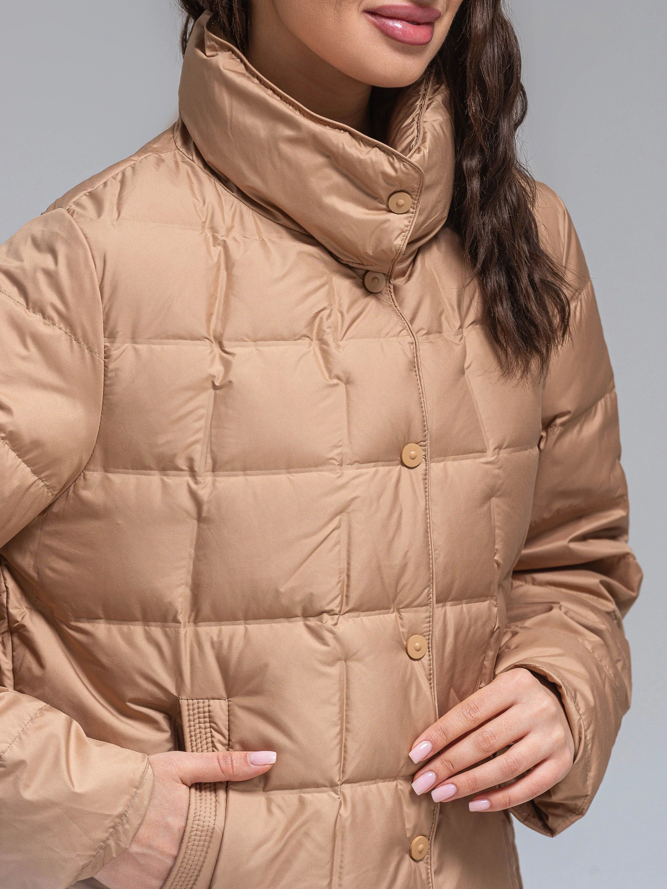 Куртки и дубленки VIVA WEAR модель 6537-beige Фото