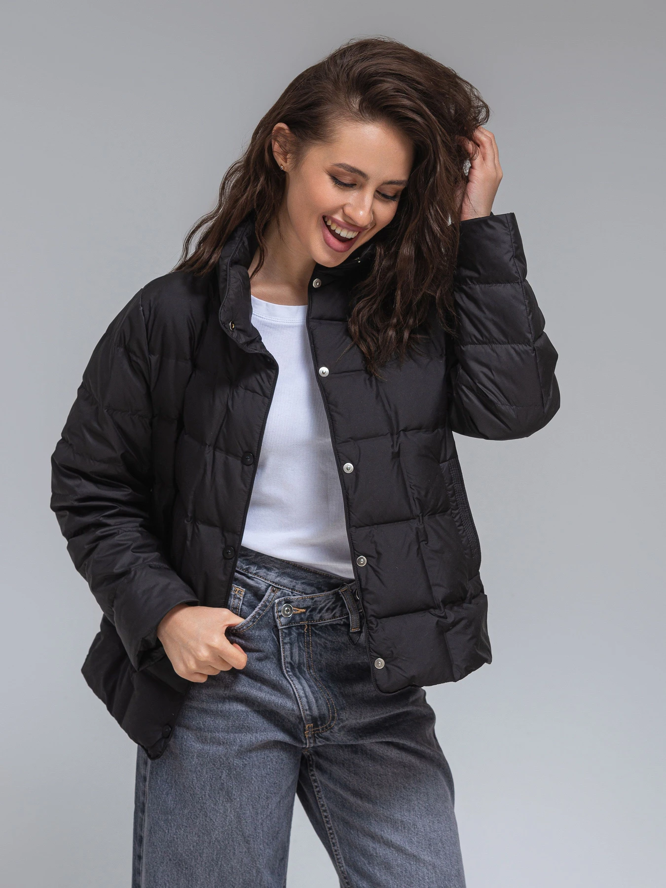 Куртки и дубленки VIVA WEAR модель 6537-black Фото
