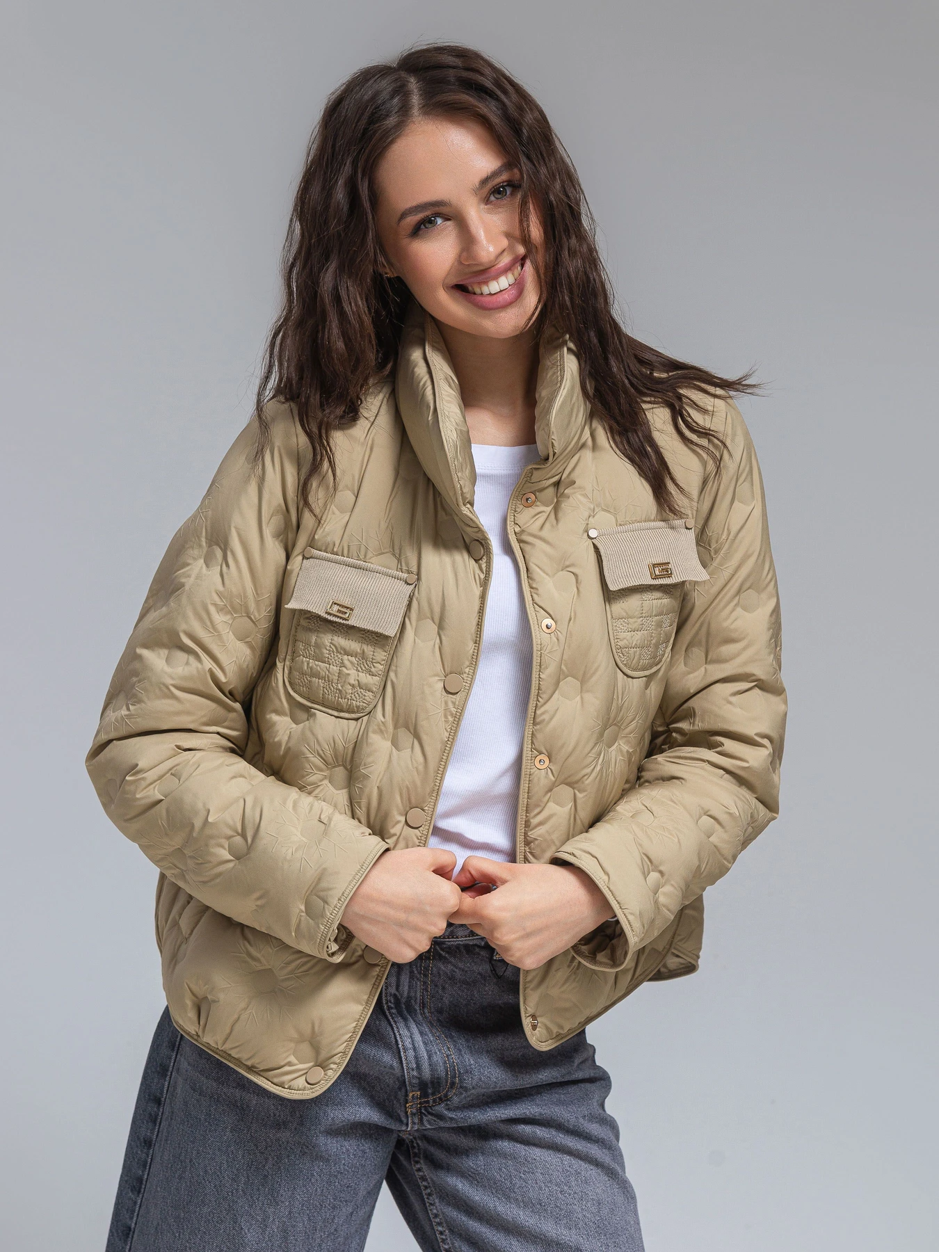 Куртки и дубленки VIVA WEAR модель 069-beige Фото