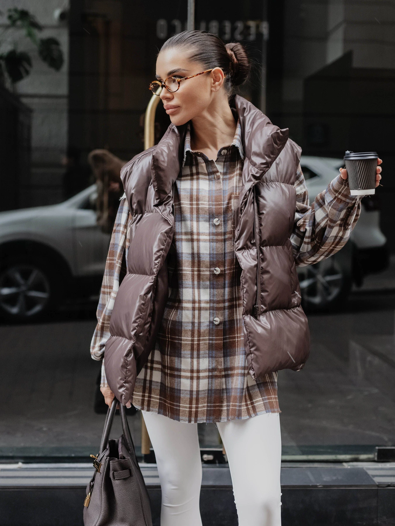 Куртки и дубленки Jadone Fashion модель Zhylet_Soft_chokol Фото
