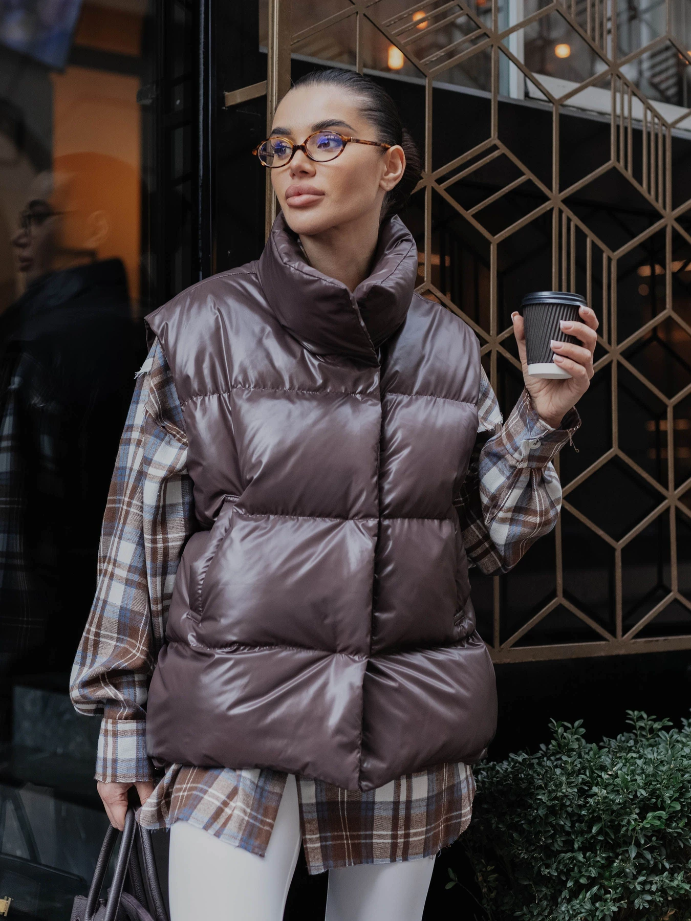 Куртки и дубленки Jadone Fashion модель Zhylet_Soft_chokol Фото