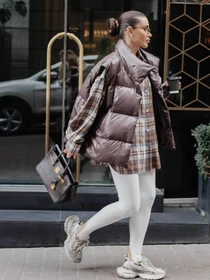 Куртки и дубленки Jadone Fashion модель Zhylet_Soft_chokol Фото