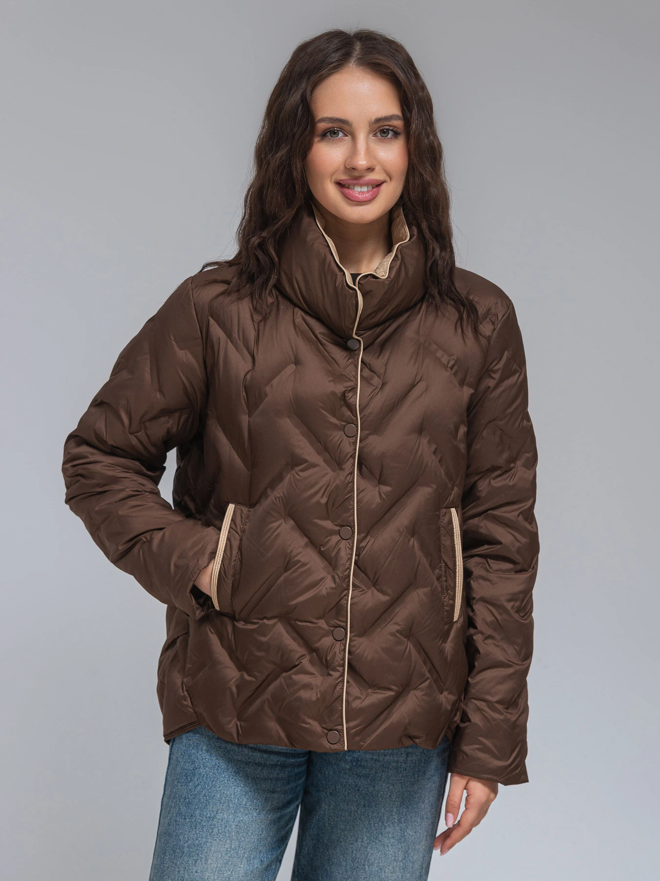 Куртки и дубленки VIVA WEAR модель 8885-choco Куртки и дубленки VIVA WEAR модель 8885-choco Фото