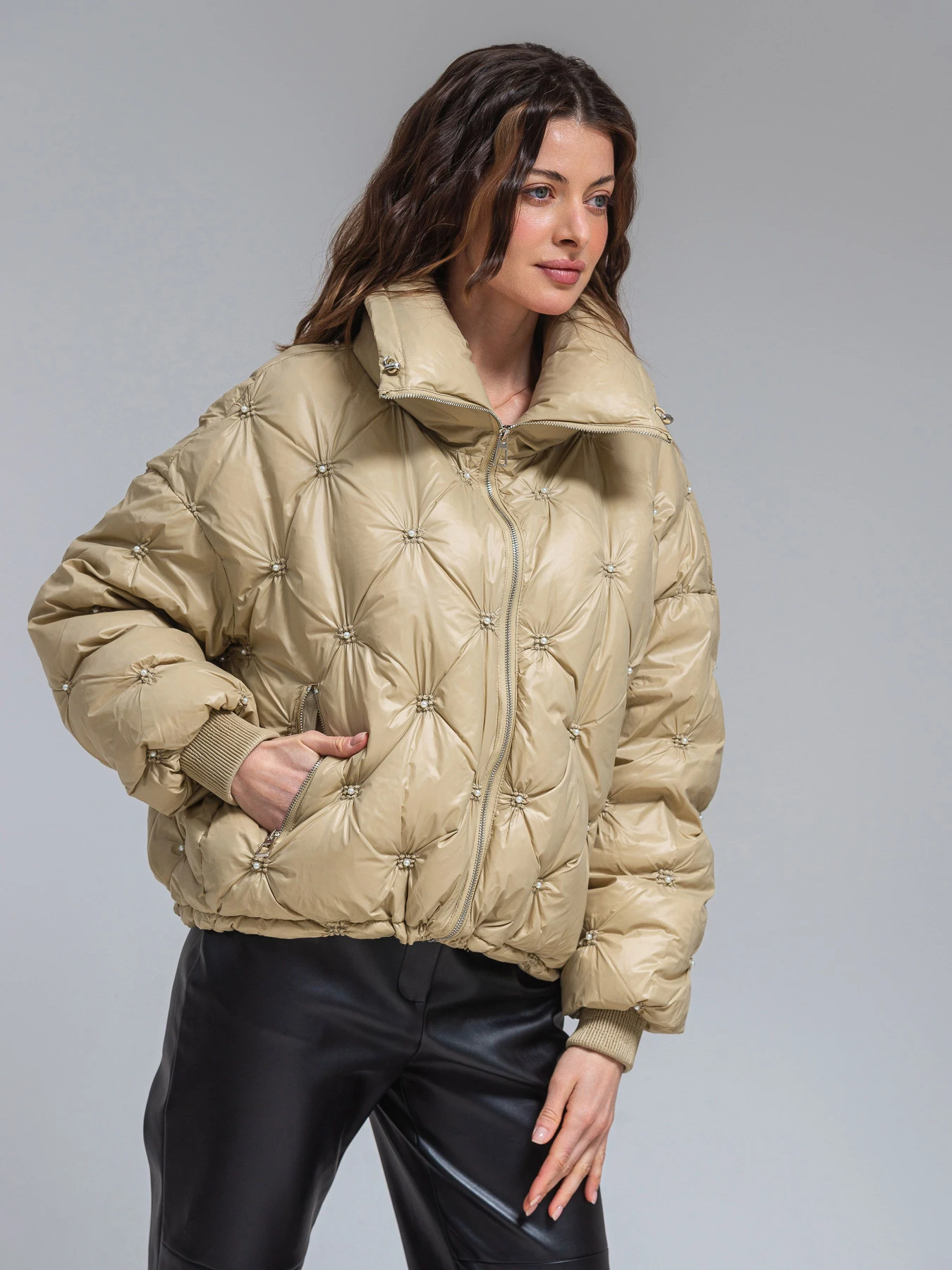 Куртки и дубленки VIVA WEAR модель 2346-beige Куртки и дубленки VIVA WEAR модель 2346-beige Фото